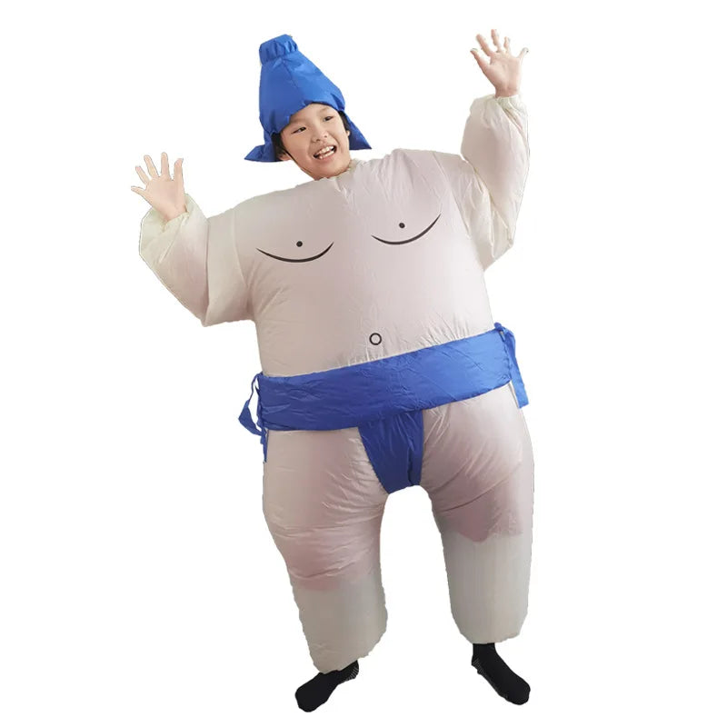 Inflatable Sumo Wrestler Costume – Funny Blow Up Outfit for Kids & Adults