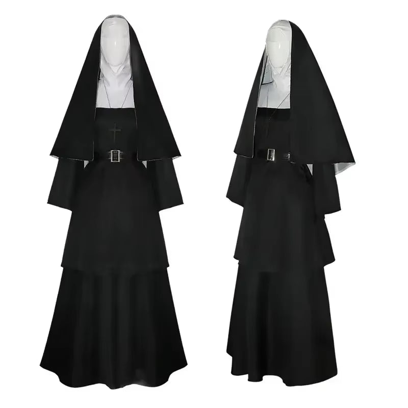 Halloween the Nun Cosplay Mask Costume Horror Films Cosplay Halloween Costume the Conjuring Halloween Costume Mask