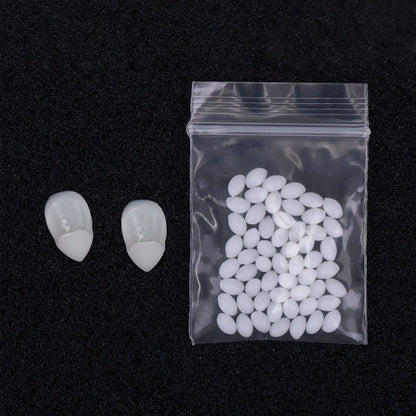 Halloween Vampire Teeth – Scary Fake Fangs with Solid Glue for Adults & Kids Cosplay