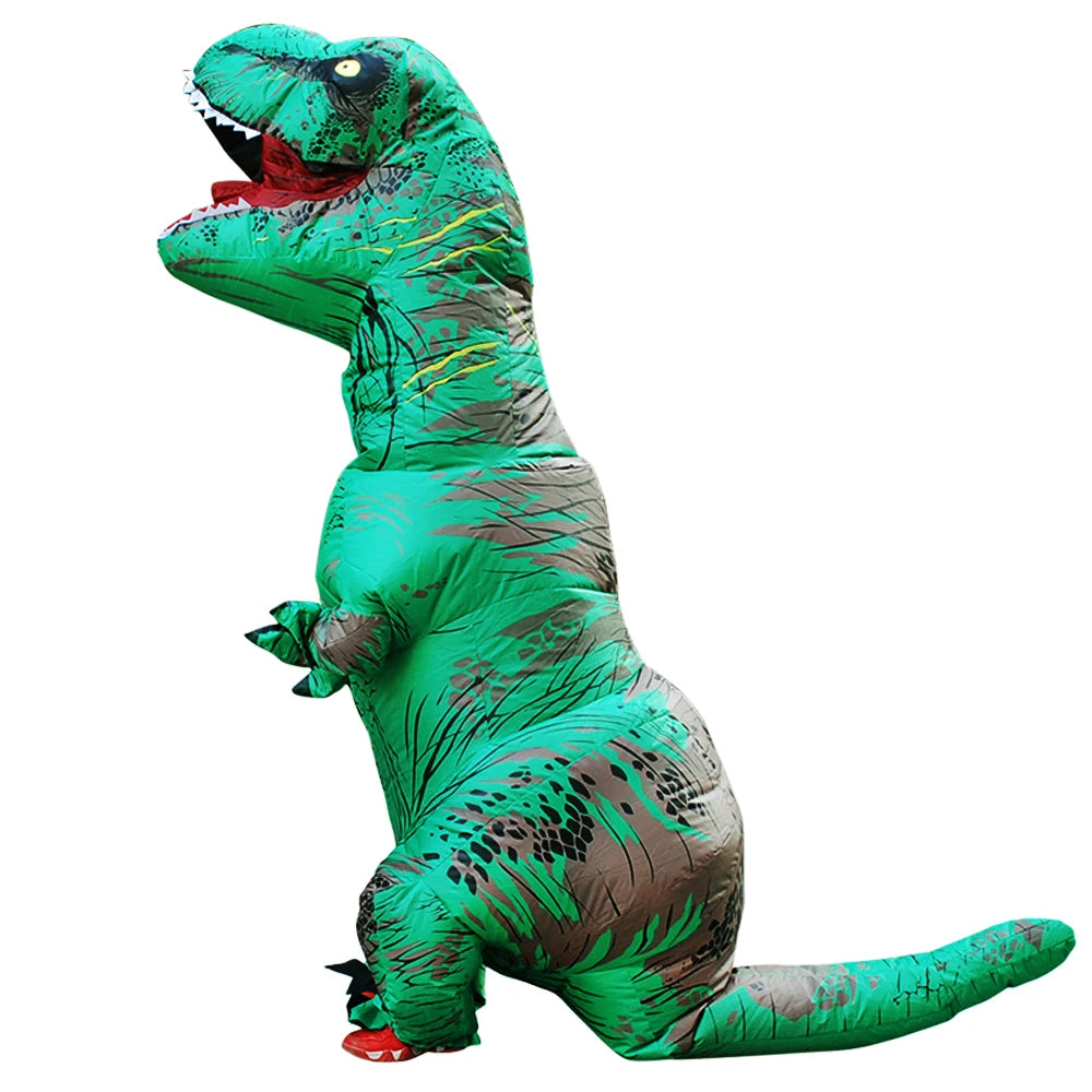 Adult Kids T-Rex Dinosaur Inflatable Costumes Purim Halloween Christmas Mascot Anime Party Cosplay Costume Dress Fancy Suits
