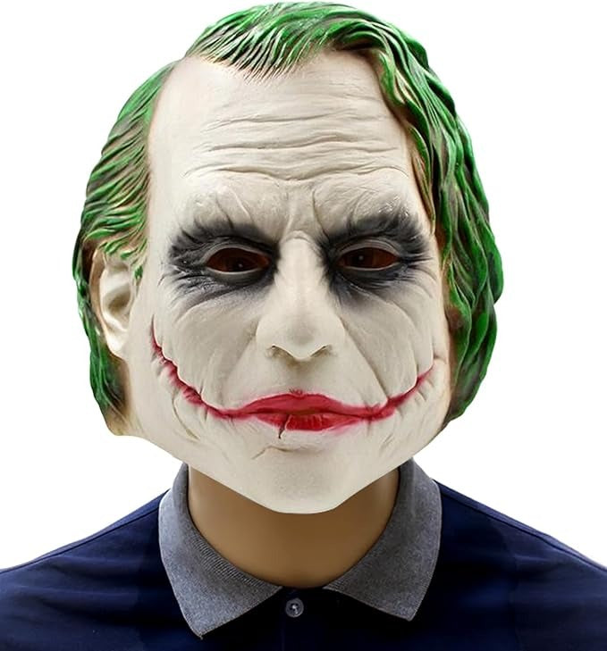 Joker Clown Mask & Scary Gorilla Latex Mask – Halloween Horror Cosplay for Adults & Kids
