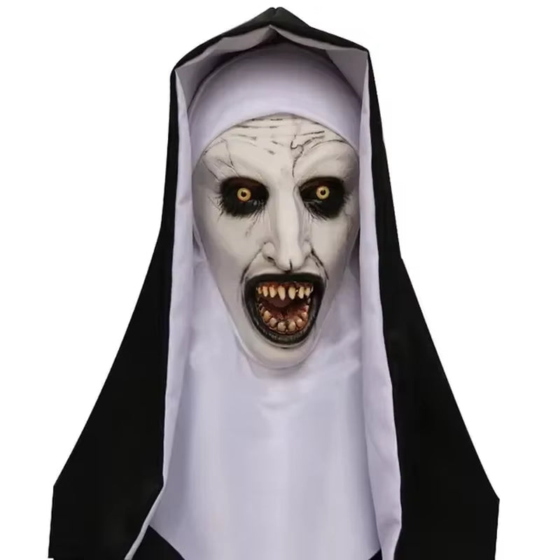 Halloween the Nun Cosplay Mask Costume Horror Films Cosplay Halloween Costume the Conjuring Halloween Costume Mask