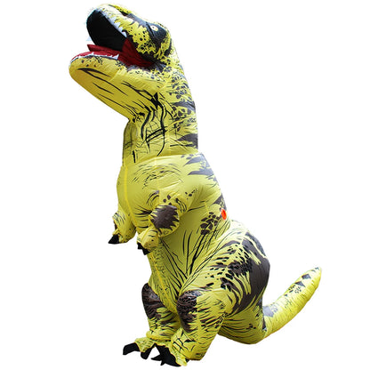 Adult Kids T-Rex Dinosaur Inflatable Costumes Purim Halloween Christmas Mascot Anime Party Cosplay Costume Dress Fancy Suits