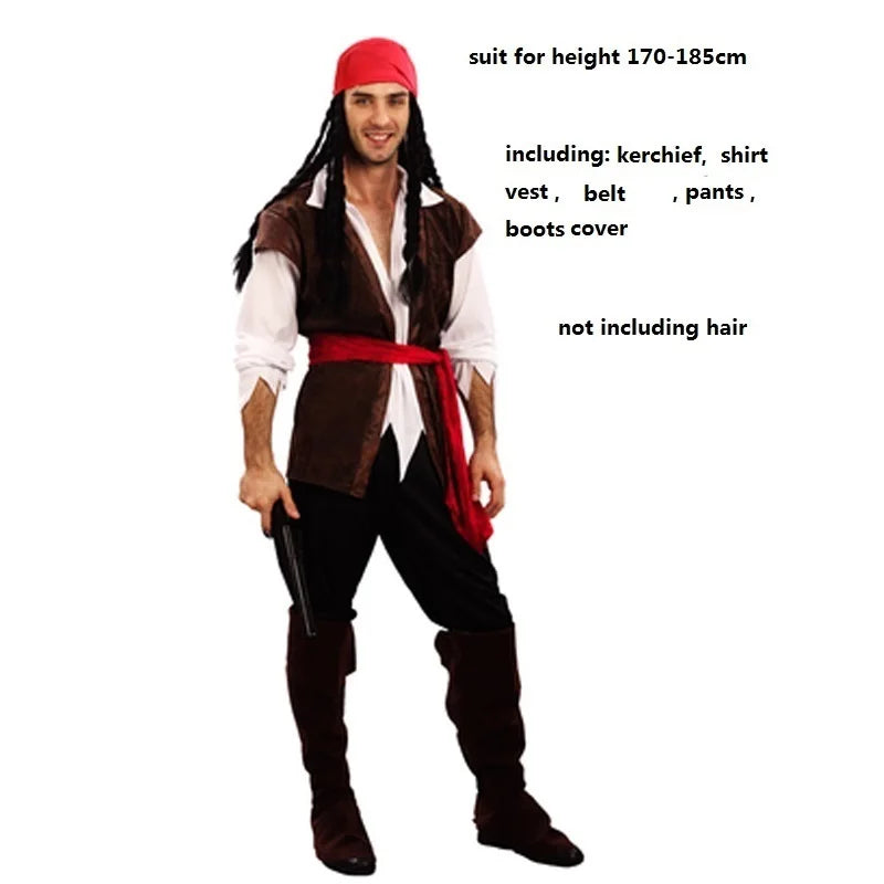 Pirate Costume for Men & Women – Jack Sparrow Outfit for Halloween & Cosplay Parties