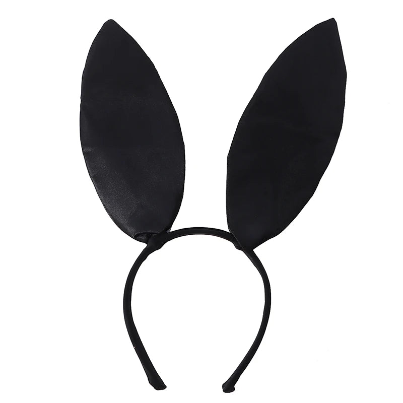Sexy Bunny Girl Costume Set – Ears, Bow Tie, Tail & Gloves | Women’s Easter & Halloween Party Cosplay Outfit
