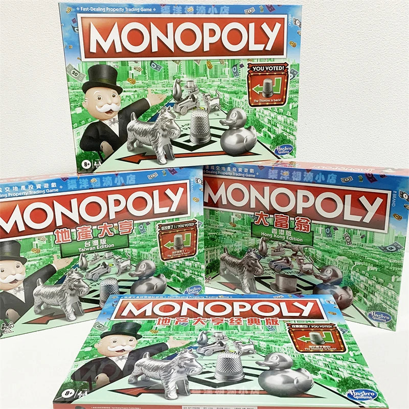 Monopoly Classic Edition – Real Estate Tycoon Tabletop Game for Family & Friends