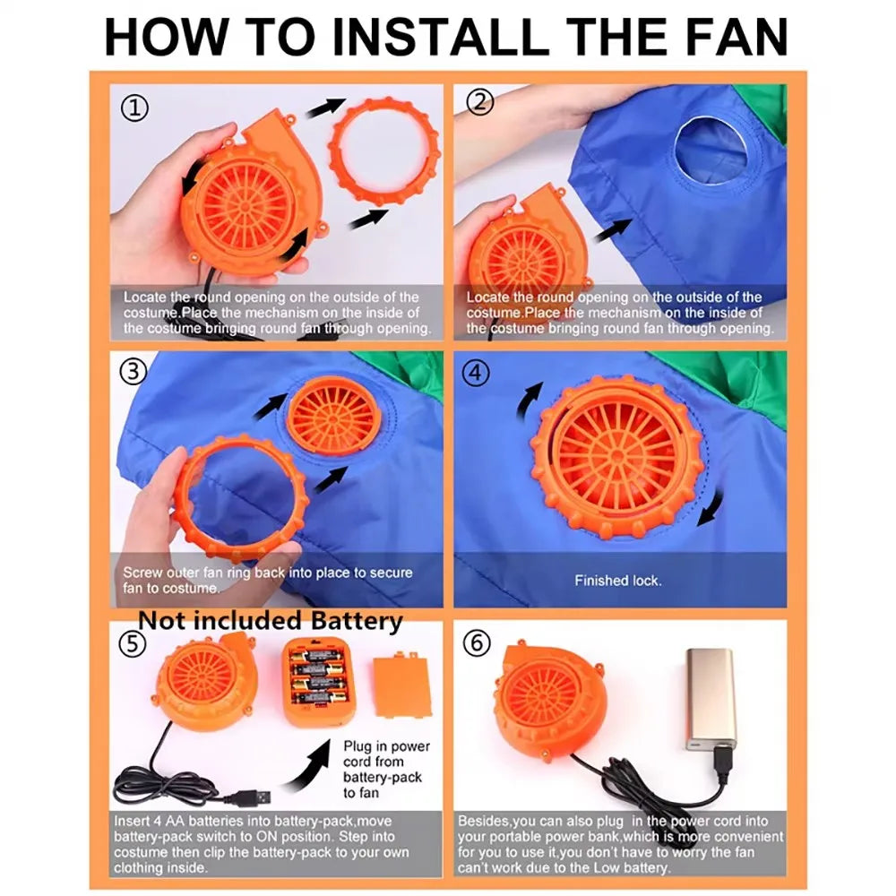 Cute Unicorn Inflatable Costume Halloween Party Cosplay Costumes Party Dress up for Halloween, Easter Christmas