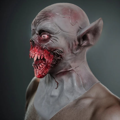 Halloween Vampire Bat Latex Mask – Scary Monster Headgear for Horror Costume & Party Cosplay