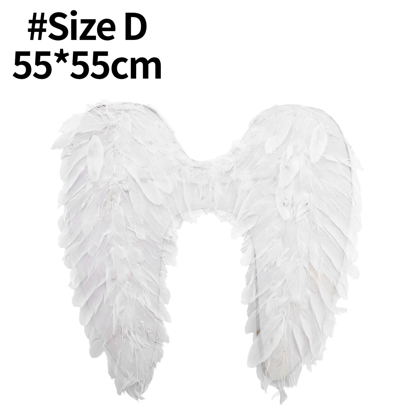 White & Black Angel Wings – Real Feather Costume Accessories for Kids & Adults