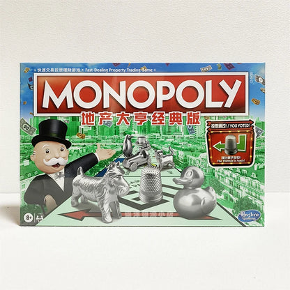 Monopoly Classic Edition – Real Estate Tycoon Tabletop Game for Family & Friends