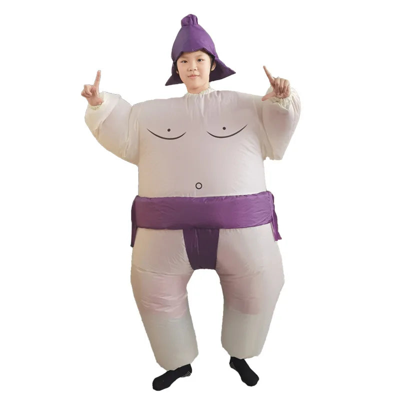 Inflatable Sumo Wrestler Costume – Funny Blow Up Outfit for Kids & Adults