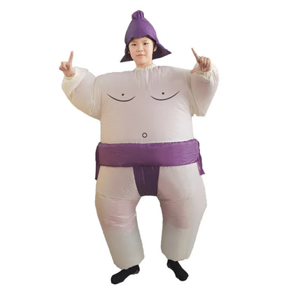 Inflatable Sumo Wrestler Costume – Funny Blow Up Outfit for Kids & Adults