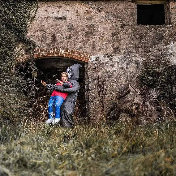 Inflatable Halloween Costume Blow up Suit Party Cosplay Suit Fancy Dress Grim Reaper Inflatable Costume for Adults (One Size)