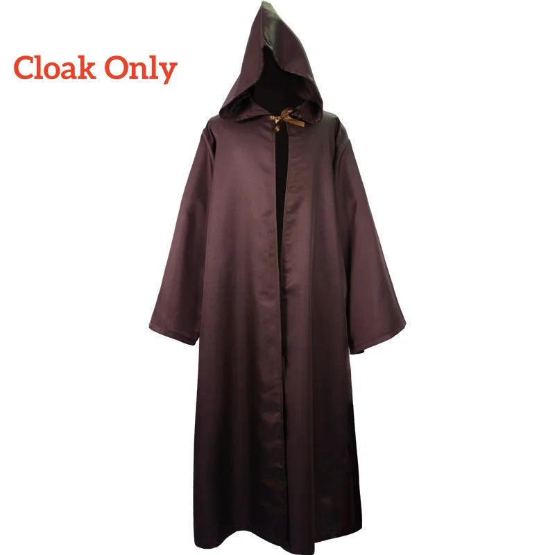Obi-Wan Kenobi Jedi Costume – Adult Men’s Robe, Tunic & Hooded Cloak for Cosplay & Halloween
