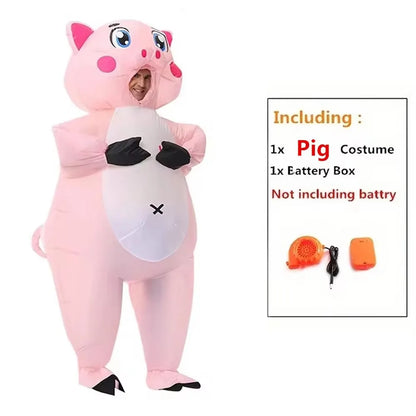 Inflatable Pig Costume Super Hero Pig Costumes Halloween Costumes for Adult