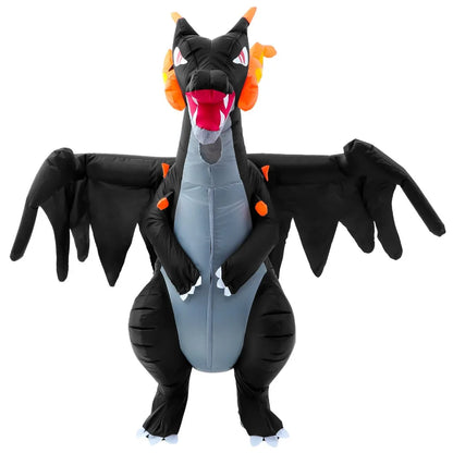 Dinosaur Inflatable Costumes for Adults Halloween Dragon Blow up Suit Fire Breathing Evil Dragon for Party Fancy Dress Suit 2023