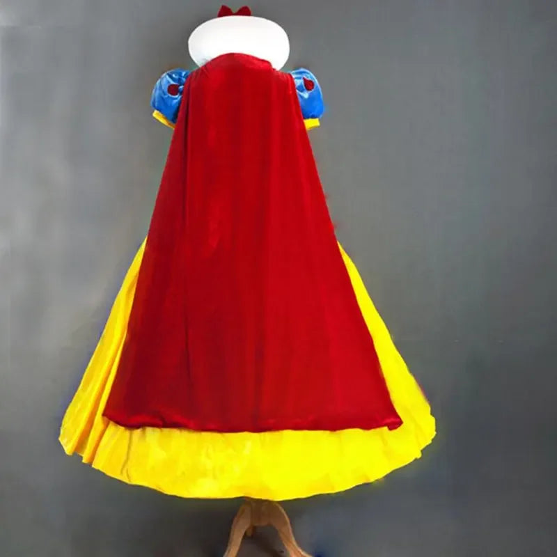 Snow White Princess Costume – Adult Women’s Halloween Cosplay Dress Plus Size Available