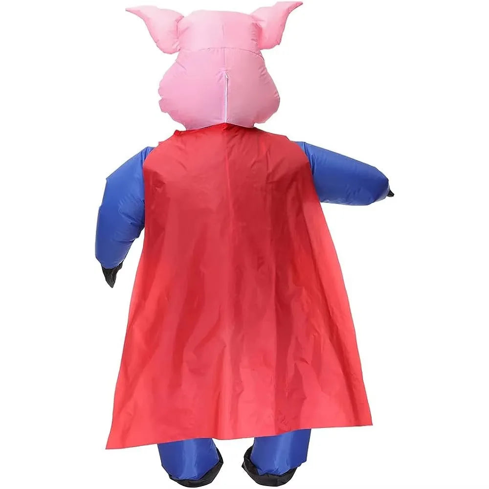 Inflatable Pig Costume Super Hero Pig Costumes Halloween Costumes for Adult