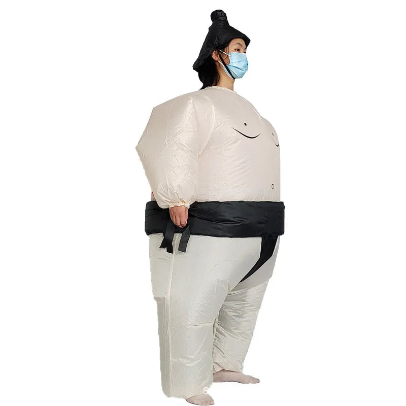 Inflatable Sumo Wrestler Costume – Funny Blow Up Outfit for Kids & Adults