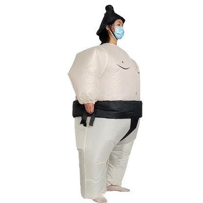 Inflatable Sumo Wrestler Costume – Funny Blow Up Outfit for Kids & Adults