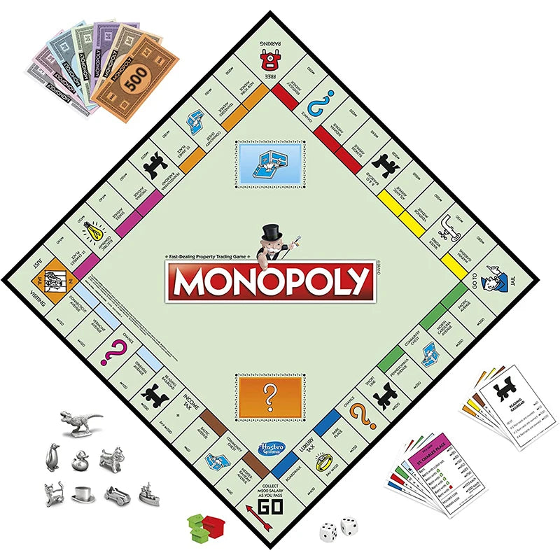 Monopoly Classic Edition – Real Estate Tycoon Tabletop Game for Family & Friends
