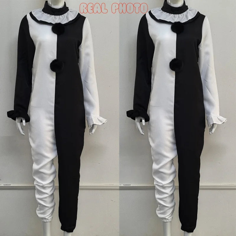 Art the Clown Costume – Terrifier 2 Cosplay Jumpsuit & Mask | Halloween Outfit for Men & Women