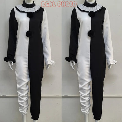 Art the Clown Costume – Terrifier 2 Cosplay Jumpsuit & Mask | Halloween Outfit for Men & Women
