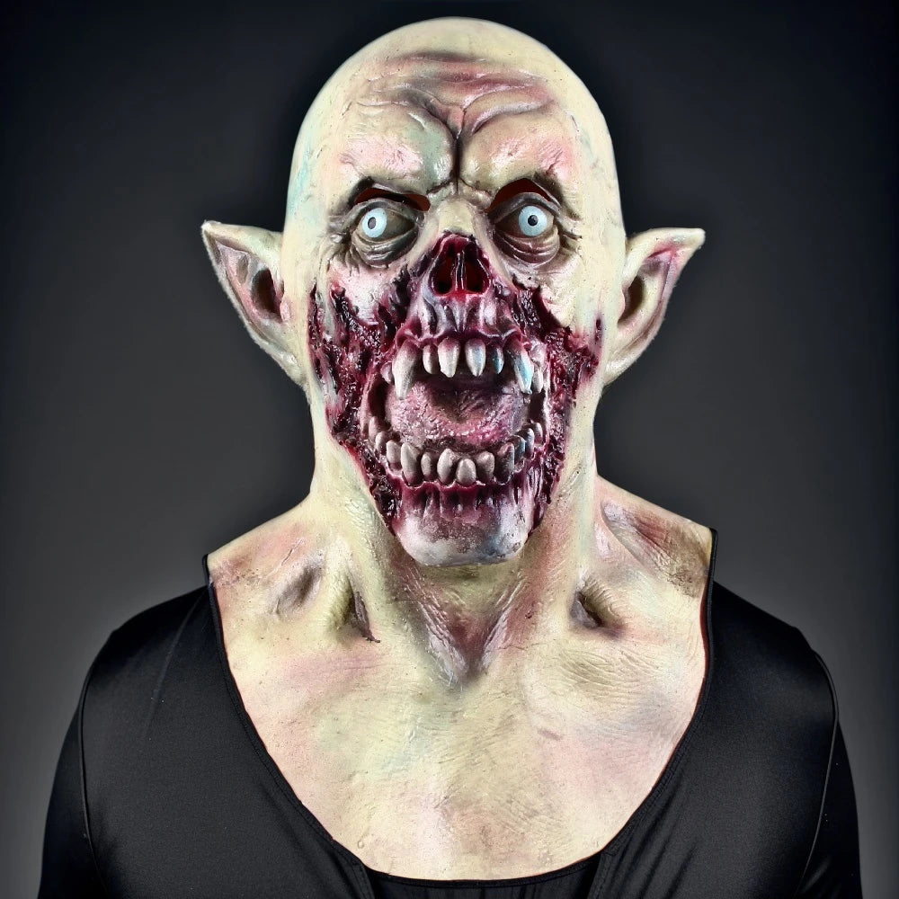 Halloween Vampire Bat Latex Mask – Scary Monster Headgear for Horror Costume & Party Cosplay