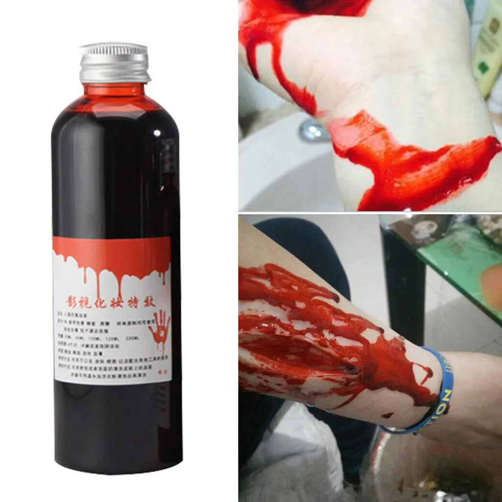 Fake Blood Gel Tube Horror Fancy Dress Costume Halloween Party Tool 30-100Ml