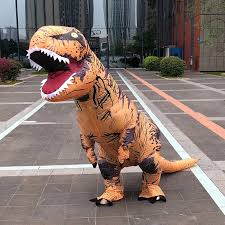 Adult Kids T-Rex Dinosaur Inflatable Costumes Purim Halloween Christmas Mascot Anime Party Cosplay Costume Dress Fancy Suits