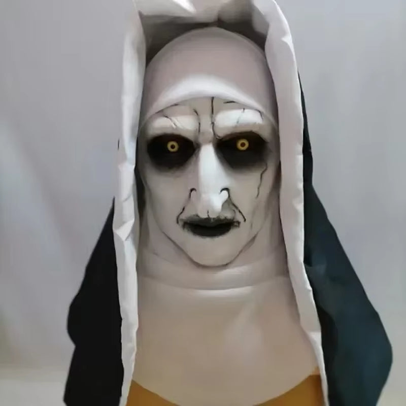 Halloween the Nun Cosplay Mask Costume Horror Films Cosplay Halloween Costume the Conjuring Halloween Costume Mask