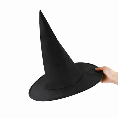 1–12PCS Halloween 2025 Black Witch Hat Hanging Decorations – Spooky Party Favors & Costume Accessories for Adults and Kids