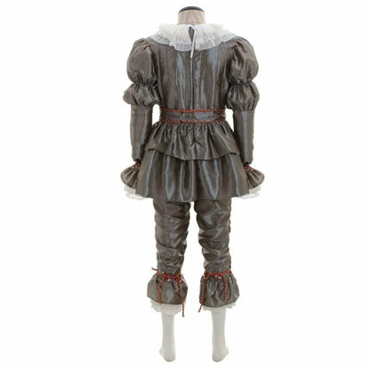 Pennywise Clown Cosplay Costume – Scary IT Movie Outfit for Men & Women, Halloween & Party Horror Uniform